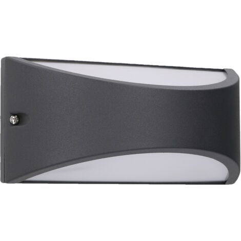 FORLIGHT LIGHTING FORLIGHT Kapa aplique empotrable de pared exterior con luz led blanco neutro 4000K en color gris