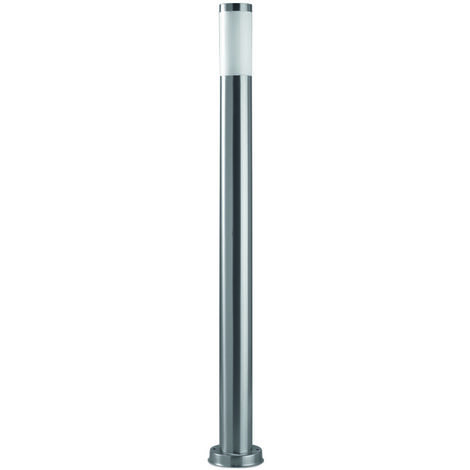 Forlight Koral - Baliza Exterior de Jardín Impermeable Resistente al Agua IP55. Poste de Luz para Sendero y Camino. Lámpara Bolardo de Acero Inoxidable para Bombilla E27