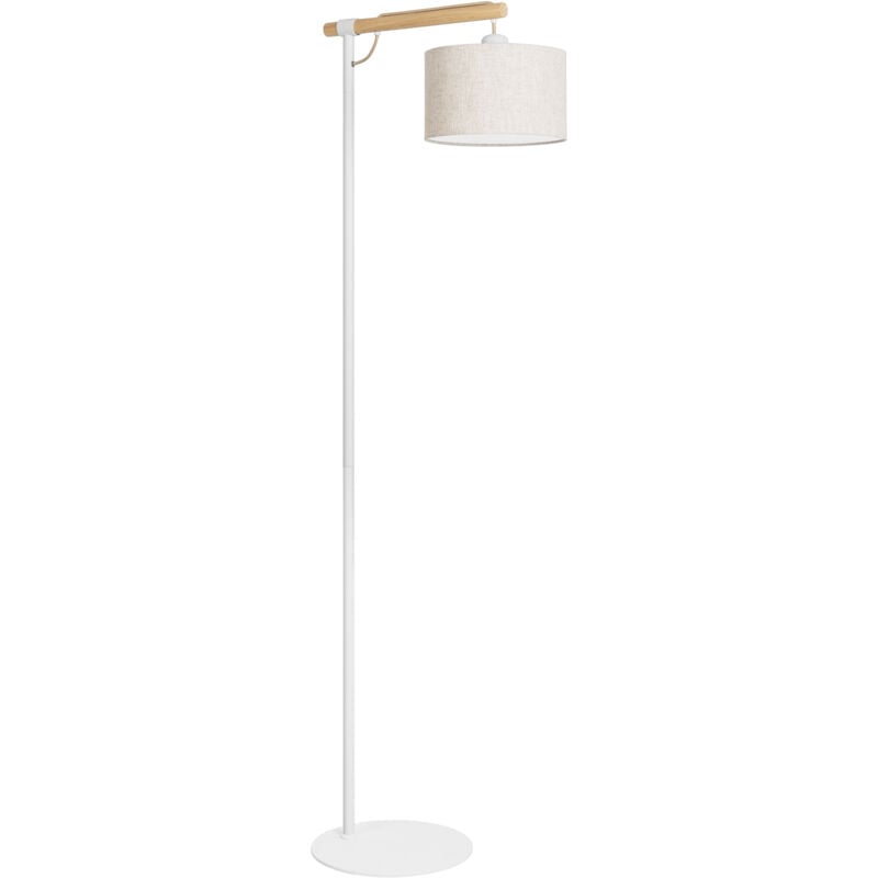 

Lampa - Lámpara De Pie De Salón De Estilo Nórdico - Lámpara De Pie De Textil Y Ma - Imitación madera - Forlight