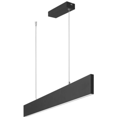FORLIGHT LIGHTING Forlight Lampada a Sospensioni per Interni Thin Led 22.9W Bianco Caldo - 3000K On-Off Nero 751Lm