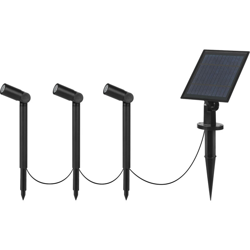 Forlight - diy Lis Piquet d'extérieur Lis led noir, blanc chaud 3000K, IP44