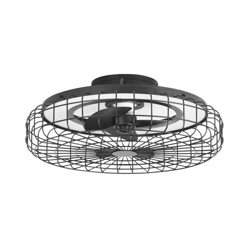 Image of Merak Nella ventola a soffitto con lampada a led senza lame. Ventola a soffitto a 6 velocità e luce regolabile 2700 - Forlight