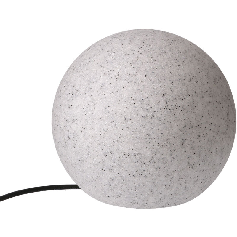 

FORLIGHT Moon - Baliza Exterior En Forma De Bola, Con Accesorios Para Instalar En Terreno, - Negro