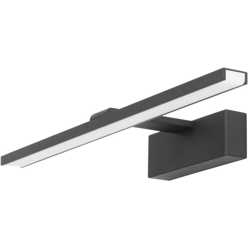 Nora Applique de salle de bain à led sur miroir noir, teinté, blanc neutre 4000K, IP44 - Forlight