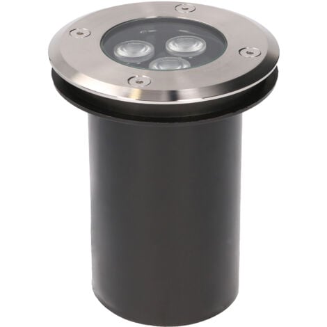 Forlight Ringo - Foco Empotrable de Suelo para Exterior. Foco LED Exterior 11cm de Diámetro Impermeable IP67. Luz LED 2.7W y 229lm Blanco Cálido 3000K. Acero Inoxidable