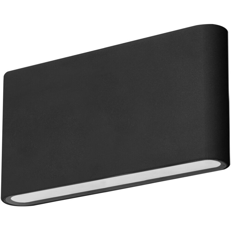 Image of Slim Applicare il led esterno IP54 minimalista con luce calda 3000K. Colore nero - Forlight