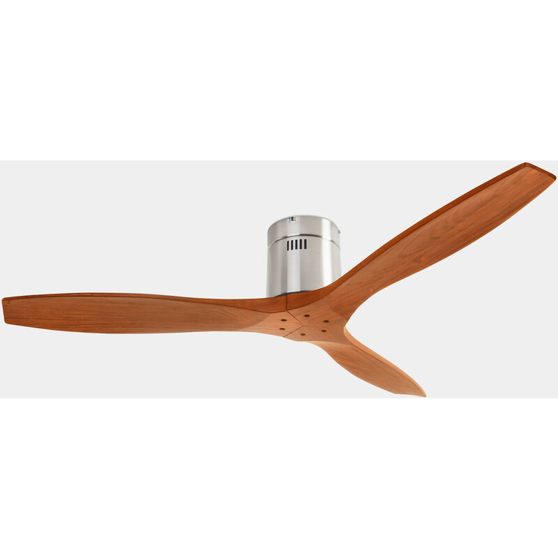 Forlight Lighting - Forlight stem Ventilateur de plafond à 3 pales Nickel satiné, Blanc