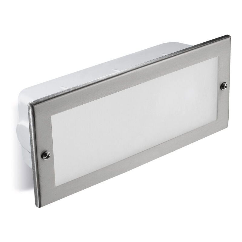 

Empotrable De Pared Ip44 Tamesis E27 60W Acero Inoxidable - Plateado - Forlight