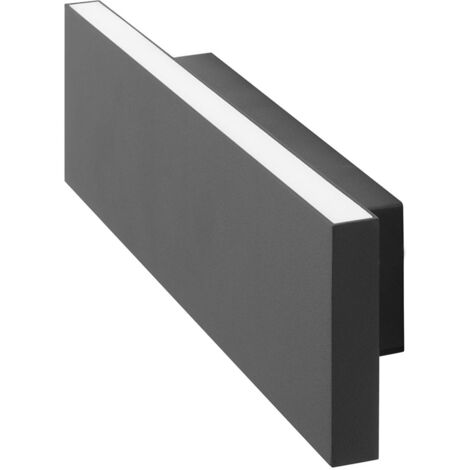 FORLIGHT Thin - Aplique de Pared LED para Interior, Aplique LED Moderno con Luz LED Arriba y Abajo de 6,4W y 215lm, Luz Cálida 3000K, Color Negro