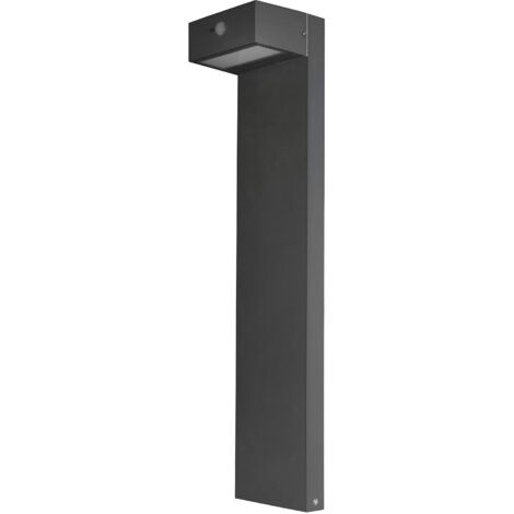 Forlight Top - Baliza Solar de Jardín LED 3W de 80cm de Alto. Baliza de Jardín con Placa Solar para Jardín y Terraza. Blanco Cálido 3000K. Color Gris Urbano