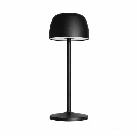 Forligth Treta Lampe de table portable à LED interne et extérieure et lumière d'intensité réglable 2700 - Noir