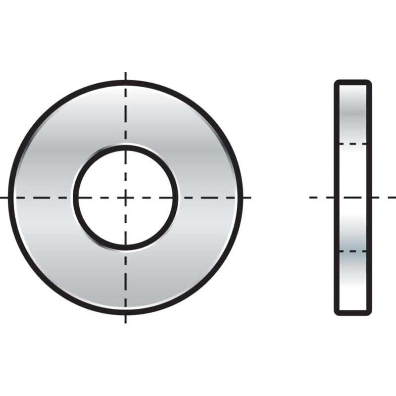 Qualfast - M3.5 Form-A Washer - A2 St/Steel din 125-1A- you get 100