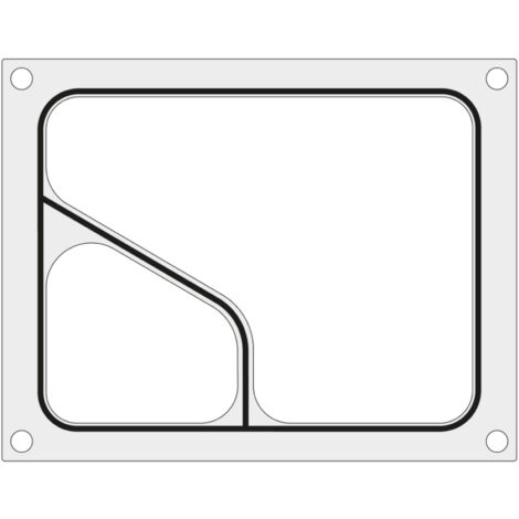 Form für MCS-Versiegelungsgeräte für zweiteilige COLT-Schale 227x178 mm - Hendi 805510