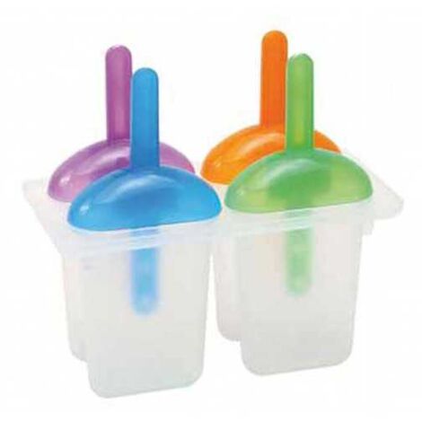 Forma de helados/paletas, 4 piezas, Cosmoplast