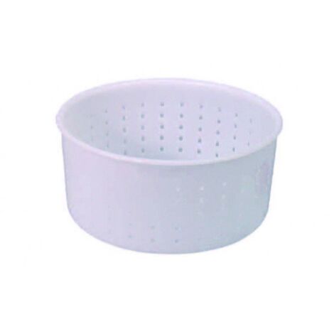 Forma per formaggio caciotta gr.1200 - Ø superiore cm.15 - Ø inferiore cm.14x7h. - 10 pz