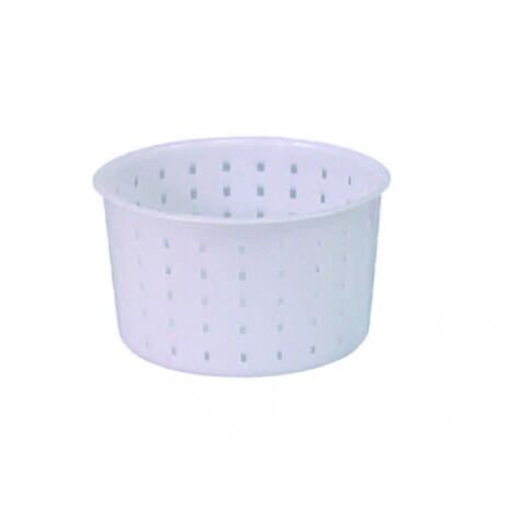 Forma per formaggio caciotta gr.700 - Ø superiore cm.11,6 - Ø inferiore cm.10,7x7h. - 10 pz