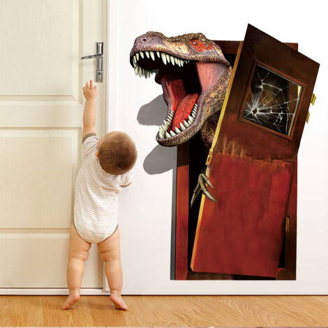 (Format 1,45 x 60 cm) 1 sticker mural 3D autocollant