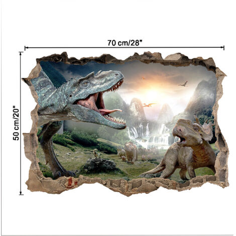 (Format 2,50 x 70 cm) 1 sticker mural 3D autocollant