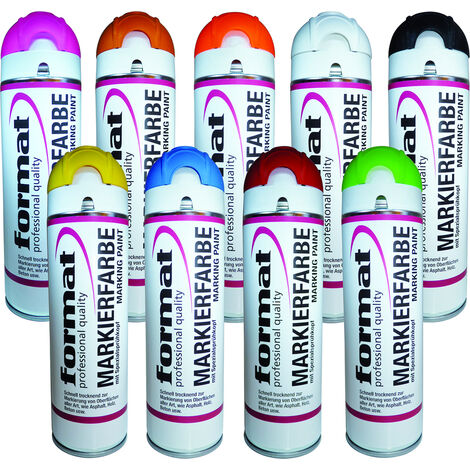 FORMAT Baustellenmarkierspray 500ml schwarz GG