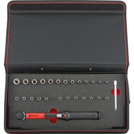 FORMAT Drehmomentschlüssel-Set 5-25Nm 1/4" in Mappe