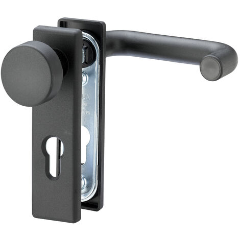 Format FH-Kurzschild-Wechselgarnitur U-Form 9 72 eckig TS 40-66mm PZ KS schwarz