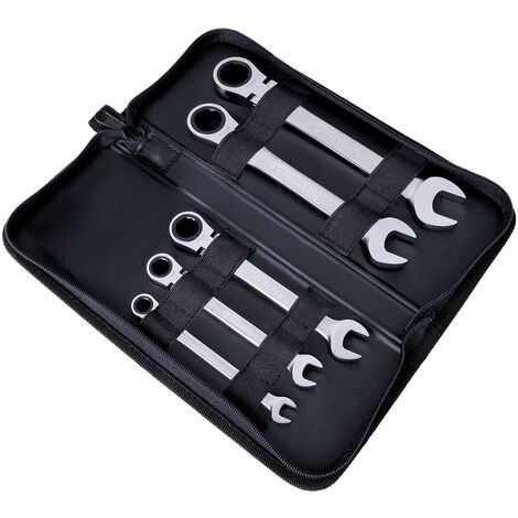 FORMAT Gelenk-Ratschenschlüssel Set 5-teilig 8-19mm