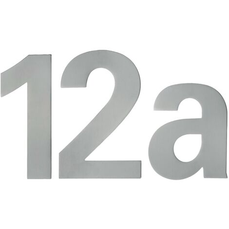 Format Hausnummer "2" inkl. Dübel und Schrauben 150mm ER matt
