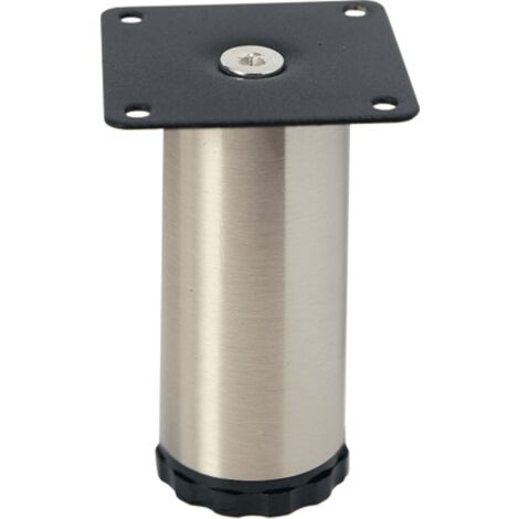 FORMAT Möbelfuß Stahl 42 mm Edelstahl finish Höhe 120 mm