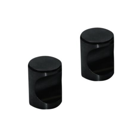 Format Möbelknopf "Kore" schwarz lackiert 18 mm