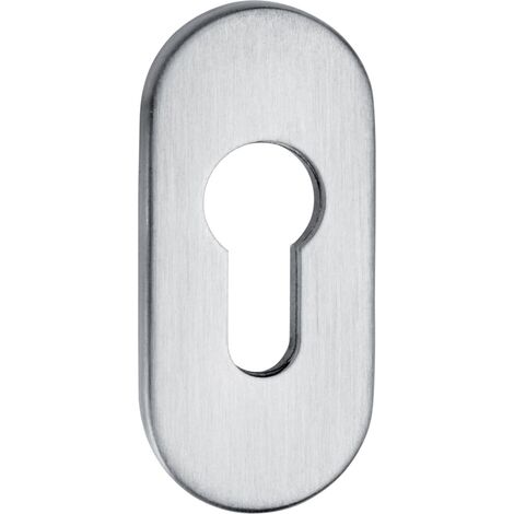 Format Schieberosette oval 9mm PZ Alu F1 silber elox