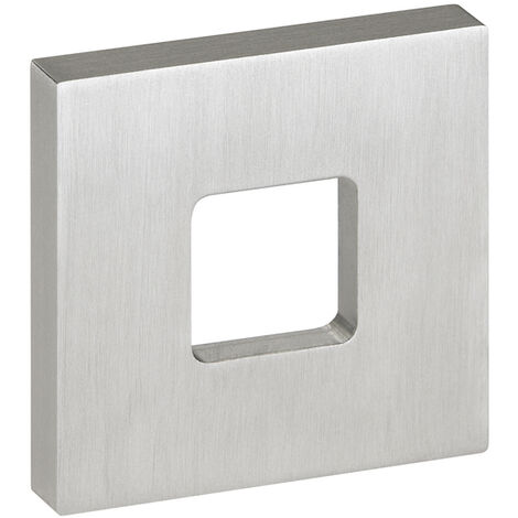 Format Schiebetür-Griffmuschel offen 8-10mm Glasbohr. 50mm kantig 70x70mm Alu F9