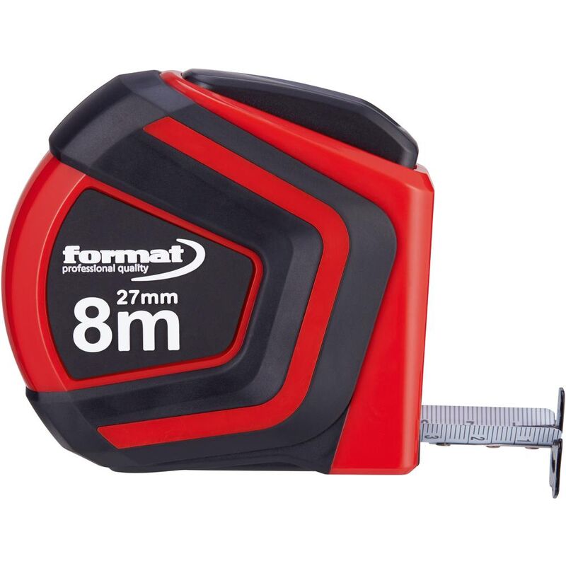 FORMAT Taschenbandmaß Autolock weiß 3 m x 19 mm