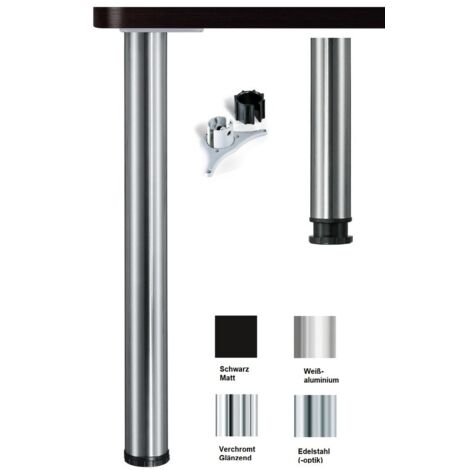Format Tischbeinset EURO Set a 4St. edelstahloptik Ø 60mm L=710-740mm