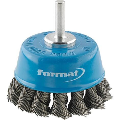 FORMAT Topfbürste Stahldraht gezopft 6mm 65x0,50mm