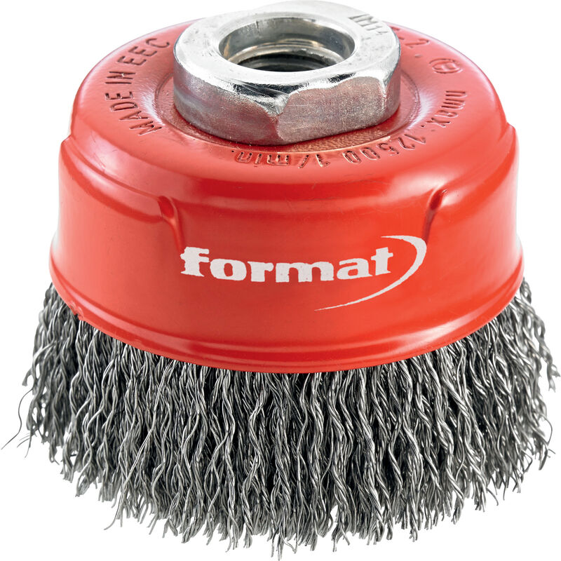 Image of Topfbürste Stahldraht longlife gewellt, gezopft, 60mm - Format