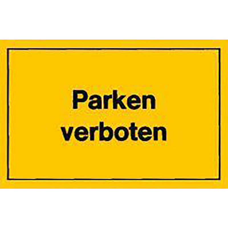 Format Verbotsschild 400x250mm Parken Verboten