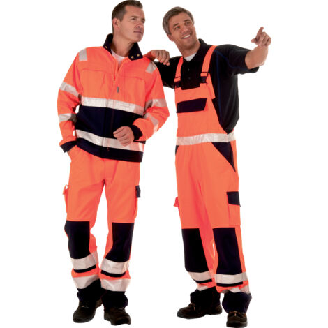 FORMAT Warnschutzbundjacke orange/marine Gr. M