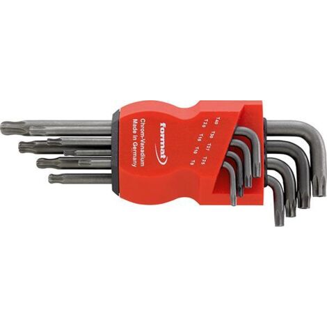 FORMAT Winkelschraubendreher-Set Torx 8tlg mit Kugelkopf lange Ausführung