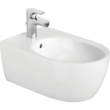 Formato de diseño de bidé de colgantes blancos