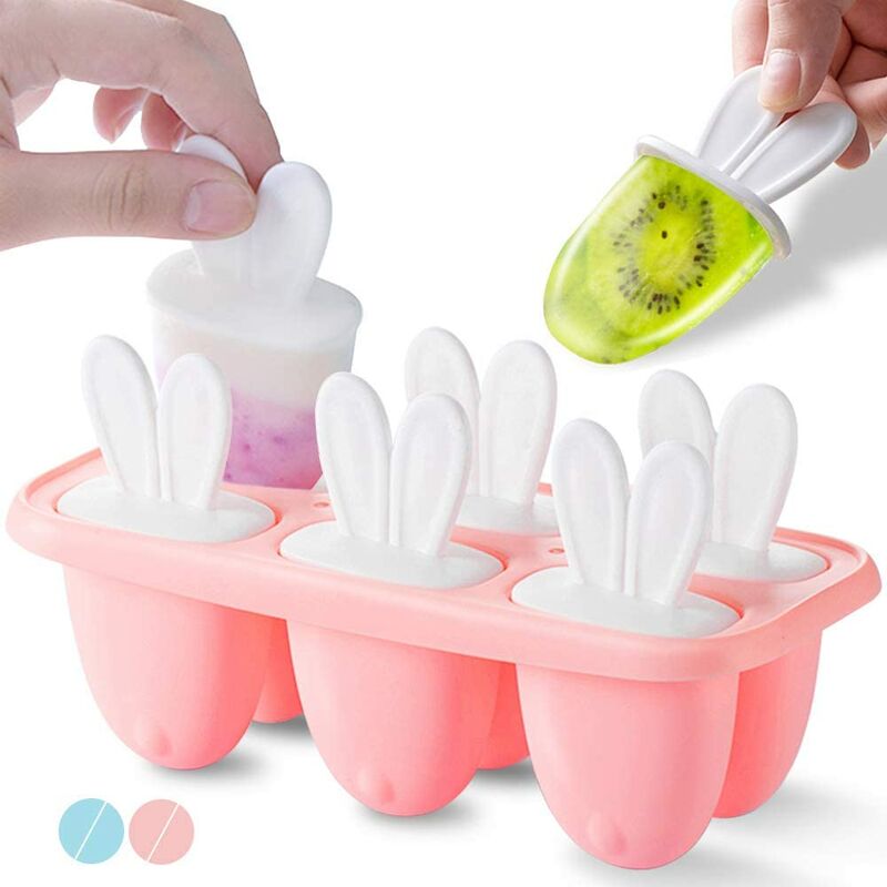 Forma di gelato o ghiacciolo, senza BPA, 6 tasche