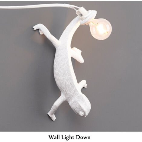 Forme de lézard caméléondirigéLampe, applique murale orientée vers le bas, éclairage décoratif intérieur