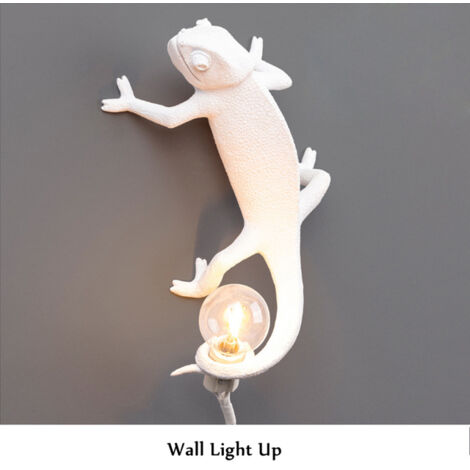 Forme de lézard caméléondirigéLampe, applique murale orientée vers le haut, éclairage décoratif intérieur