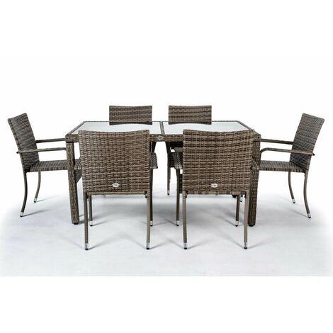 Formentera conjunto comedor jardin 6 comensales- KieferGarden Formentera conjunto comedor jardin 6 comensales- KieferGarden