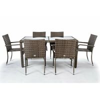Formentera conjunto comedor jardin 6 comensales- KieferGarden
