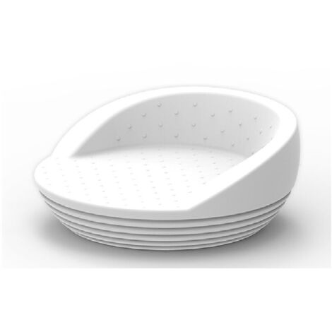 FORMENTERA Letto balinese rotondo con luce per interni ed esterni, molto resistente. Luce LED