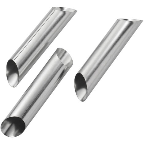 Formes Pour Cannoli En Acciaio Set 3 Pezzi Formines Stample Dolci Cannolo