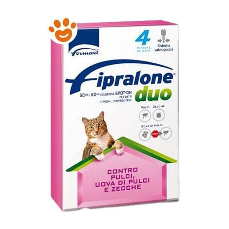 Formevet Cat Fipralone Duo  - Formevet Cat Fipralone Duo - Confezione Da 4 Pipette
