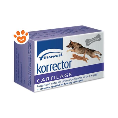 Formevet Dog e Cat Korrector Cartilage - Formevet Dog e Cat Korrector Cartilage - Confezione da 32 Compresse