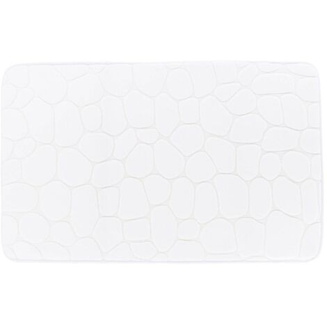 Formgedächtnismatte aus mikrofaser kieselstein 50x80cm - weiss - Tendance