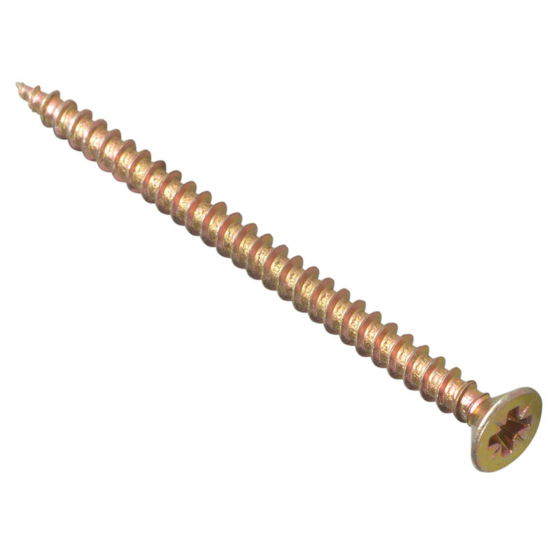 MPS4560Y Multi-Purpose Pozi Compatible Screw csk st zyp 4.5 x 60mm Box 100 FORMPS4560Y - Forgefix